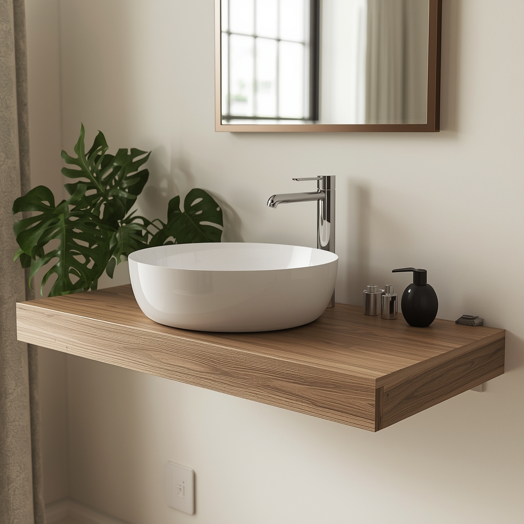 Mensola per lavabo su misura